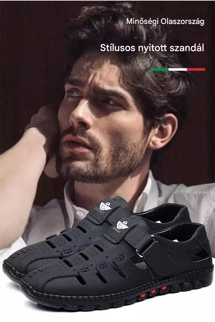 👣【38-44】🍃 2026 új férfi/női légáteresztő cipő – valódi bőr, puha talp, csúszásmentes