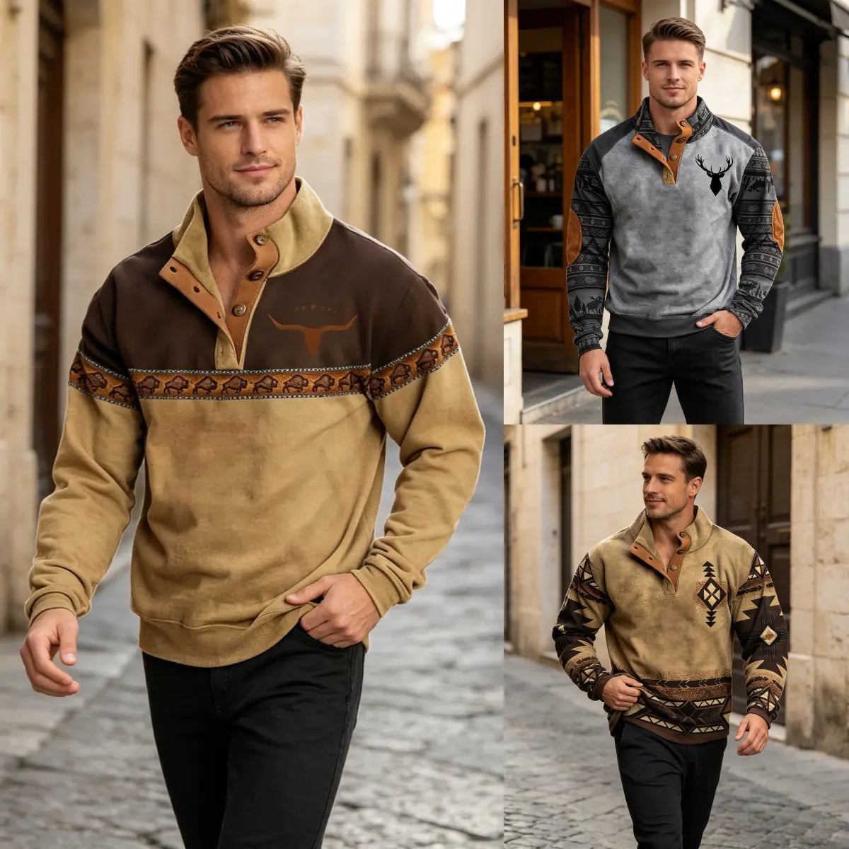 ⭐🔥【S-5XL】Ležérní mikina s 3D potiskem, americký street styl, na podzim a zimu