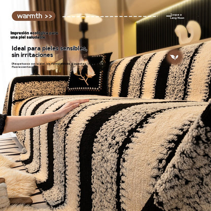 🛋️Oferta specjalna: 🎉Miękkie i antypoślizgowe pluszowe pokrowce na sofę🍂【180*130cm】 4198447