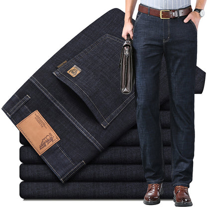 🔥 【60-110KG】👖👖 Pánské džíny, jednoduché, ležérní, univerzální, velká velikost