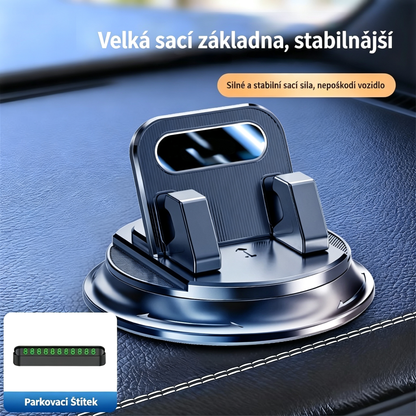🎯 50% SLEVA NA VŠE! Otočný držák telefonu – Bezpečné uchycení na palubní desku, vysoce přilnavá guma 🧭🔄 【Kvalita zaručena】