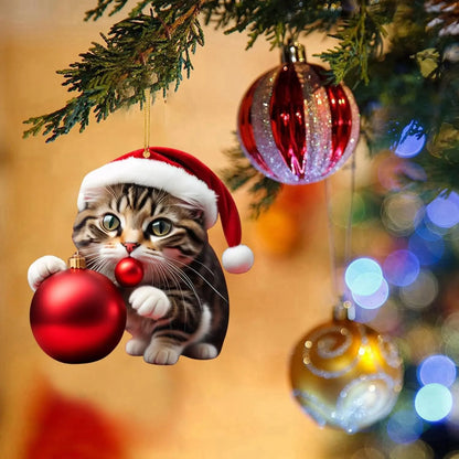 🐈🎄10 kusů😻Ozdoby na vánoční stromeček Kitty. závěsné doplňky pro kočky