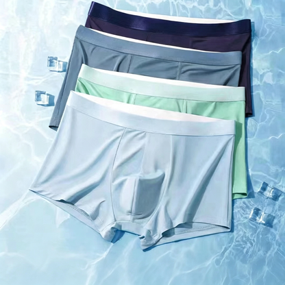 🎉L-4XL🩲 (7 ks) Pánské prodyšné boxerky z ledového hedvábí