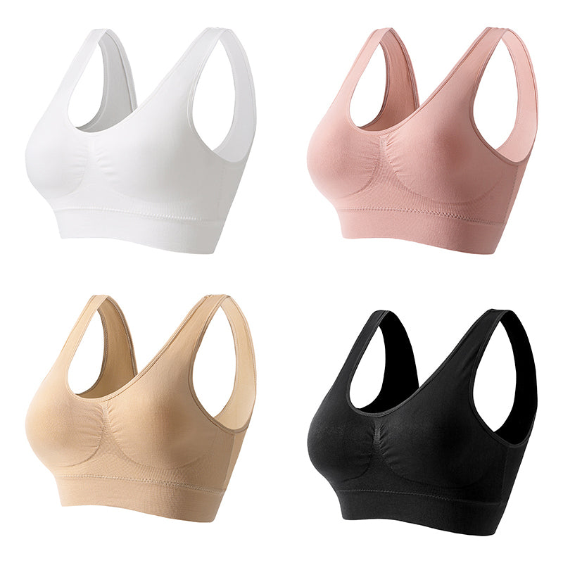 sleva 50 % 【4 položky】【S-5XL】Sexy push-up podprsenka bez kostic a pro větší velikosti
