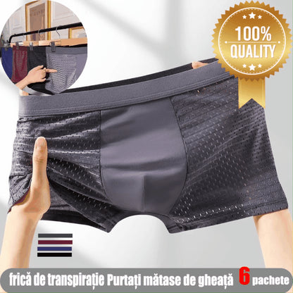 【6 sztuk 】Nowa męska bielizna siatkowa na wiosnę i lato 2024 (L-5XL)-3698647