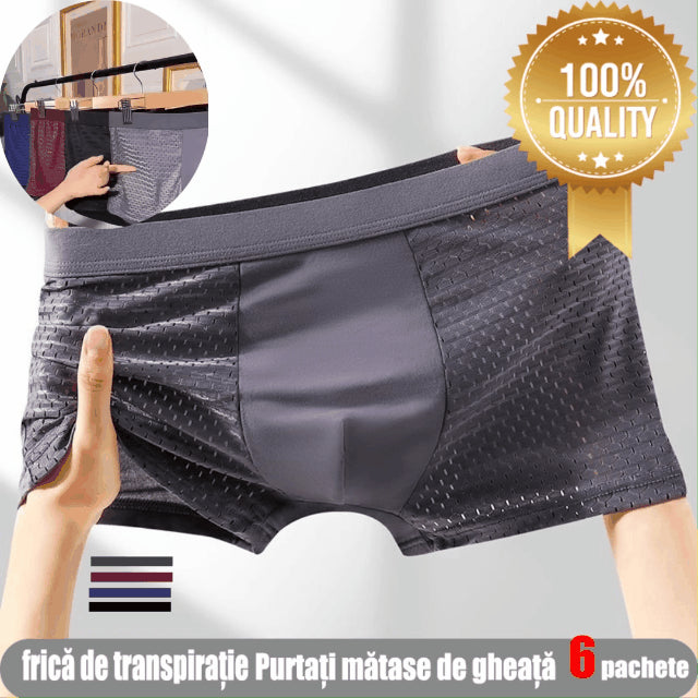 【6 sztuk 】Nowa męska bielizna siatkowa na wiosnę i lato 2024 (L-5XL)-3698647