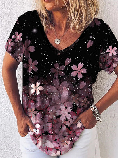 【Sleva 50 %】🔥【S-5XL】🥰Dámská letní košile s výstřihem do V