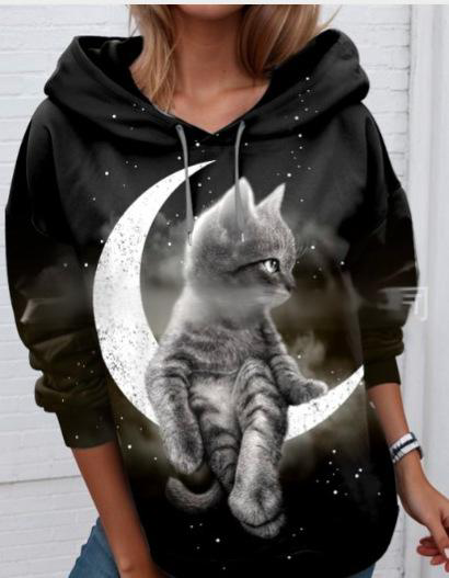 【S-6XL】Kočičí tričko s dlouhým rukávem – volný střih, pohodlné a hřejivé 🐱 Perfektní na podzim a zimu, samostatně nebo pod svetr! ✨