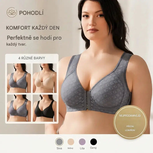 ⏳🔥Kupte jeden a dostanete dva🔥【3dílná】Vysoce kvalitní bezešvá push-up podprsenka, módní a sexy