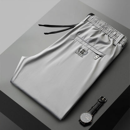 🔥【Kup 1, a 1 dostaniesz gratis】👖👖【40-115 kg】Nowe spodnie z elastycznego jedwabiu na wiosnę i lato 2025--Dwa kawałki-4035772
