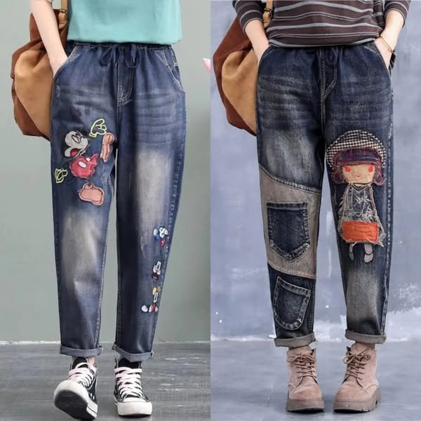 🔥【30% ZNIŻKI】【S-5XL】Modne damskie jeansy z elastyczną talią, modne i wygodne, dostępne w wielu rozmiarach
