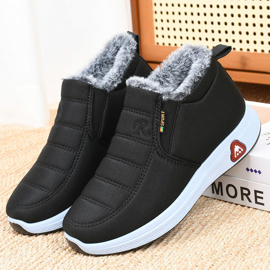 🔥【30% ZNIŻKI】Polarowe i pogrubione🔥[35-41] Damskie ciepłe, bawełniane, wodoodporne buty zimowe-3792198