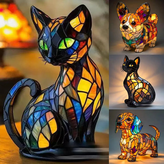 🐱🐱 Zabavna in kreativna LED nočna lučka v obliki mačke in psa za prijetno vzdušje