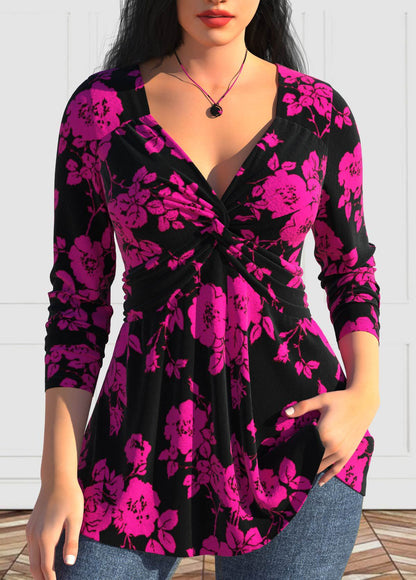 【L-6XL】 Top z długimi rękawami i nadrukiem w nowym stylu