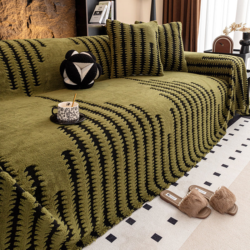🛋️Oferta specjalna: 🎉Miękkie i antypoślizgowe pluszowe pokrowce na sofę🍂【180*130cm】 4198447