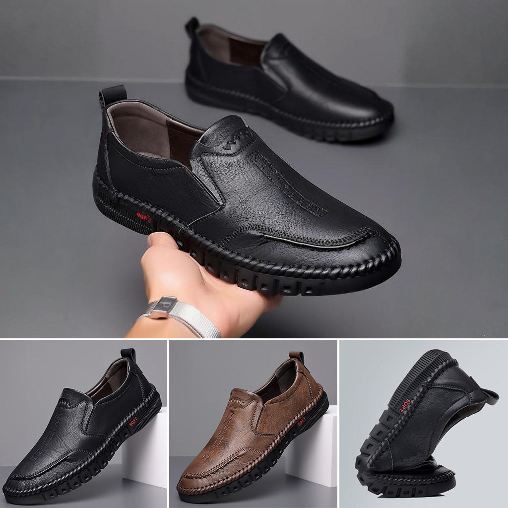 🏆👞【39-44】2026 Męskie buty sportowe na co dzień, wykonane z prawdziwej skóry, z miękką podeszwą, antypoślizgowe, oddychające-4248858
