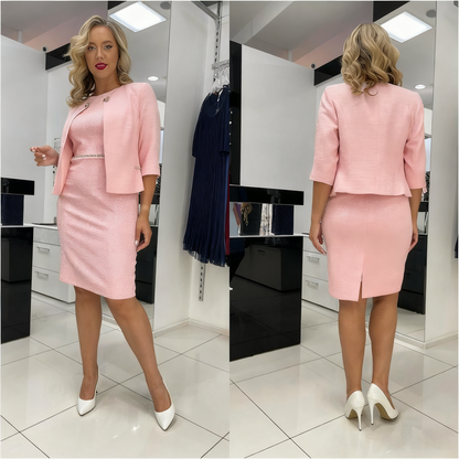 【S~5XL】Nowy elegancki komplet sukienek, prosty i wszechstronny