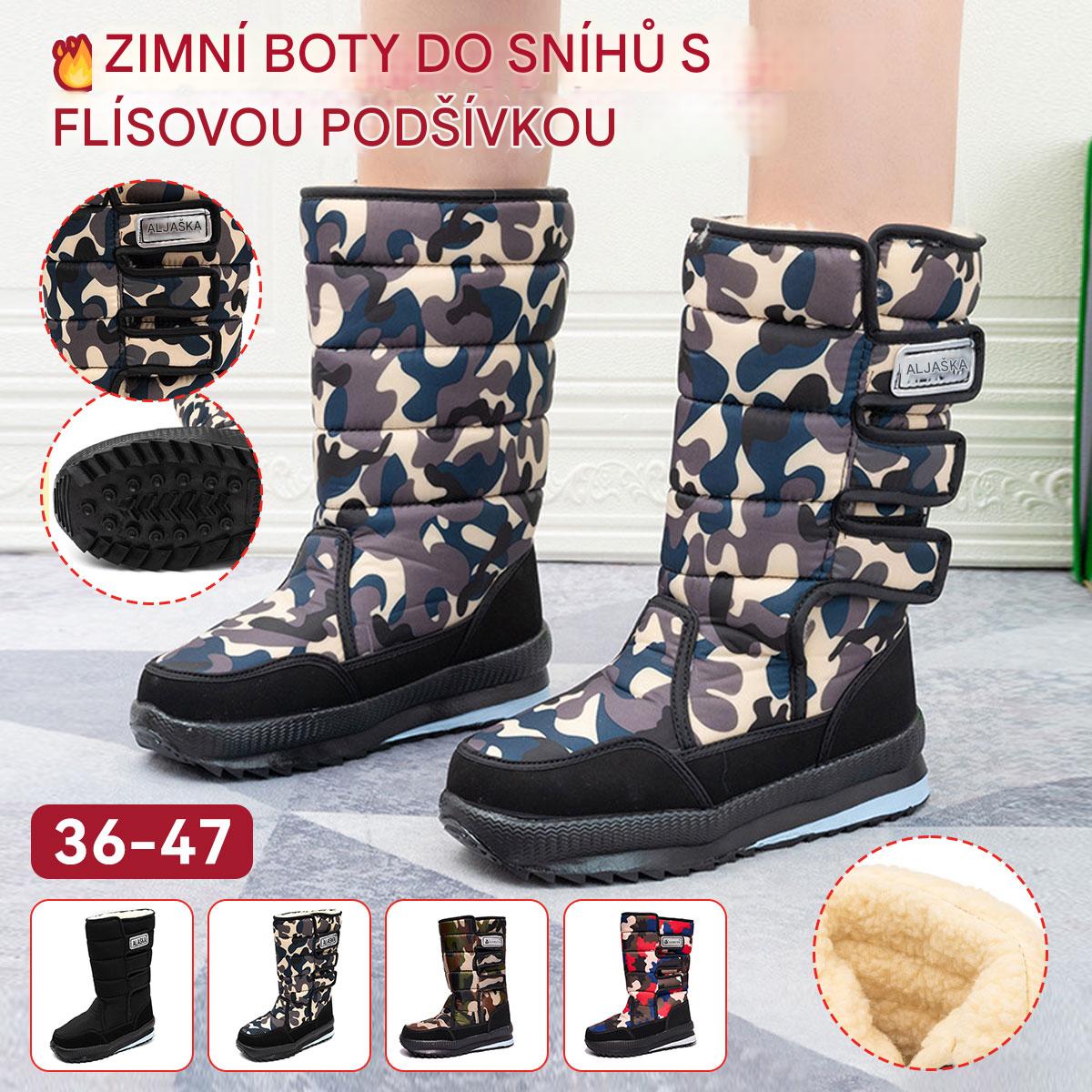 ⛄【36-47】🔥Pánské a dámské outdoorové teplé sněhule s fleecovou podšívkou, odolné proti chl 4174821
