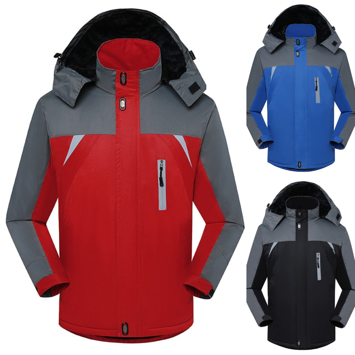 🔥🧥【L-6XL】Modna, uniwersalna gruba polarowa kurtka na zimę, ocieplana kurtka na jesień i zimę, unisex.-3800333