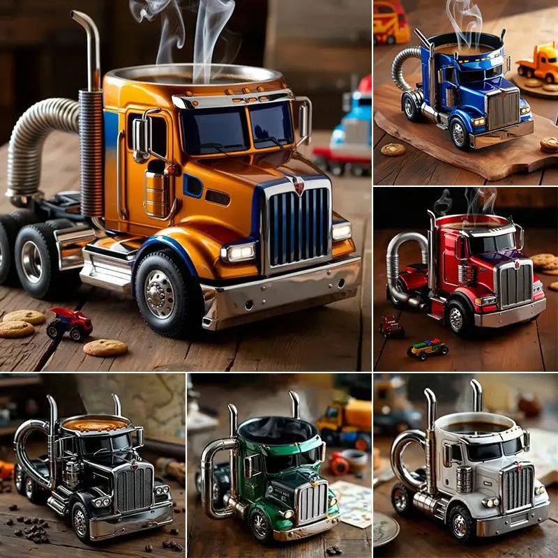 🚛🚚 Ručně vyráběné hrnky na kávu pro kamiony