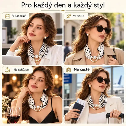 ❤️Kupi enega, drugega dobiš brezplačno ✨ Biserna ogrlica in magnetna ruta v enem! Snemljiva zasnova – francoska eleganca in vsestranski slog!