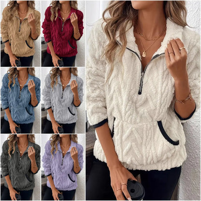 🎀【S–3XL】🔥Nový dámský zimní svetr s měkkým žakárovým vzorem, zesílený a hřejivý