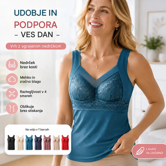 😊Kupi 1, prejmi 1 brezplačno❤️【L-4XL】Čipkast nedrček z majico in čudovitim dizajnom hrbta; učinkovito dviguje in zbira prsi ter preprečuje povešanje ✅