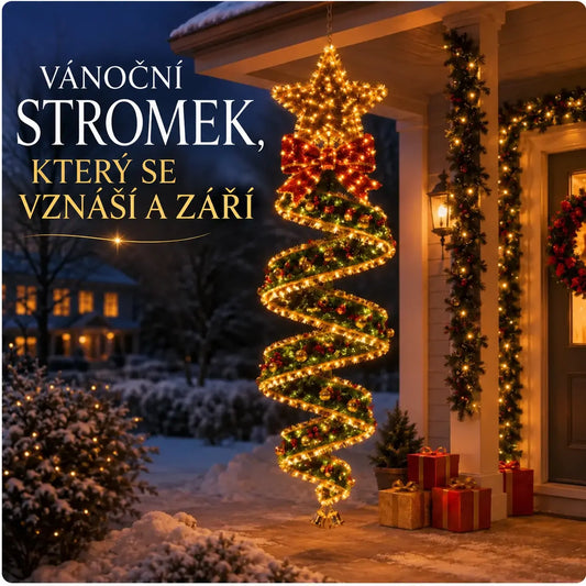🎄✨  Kolekce spirálových LED závěsných svítidel s vánočním kouzlem ✨