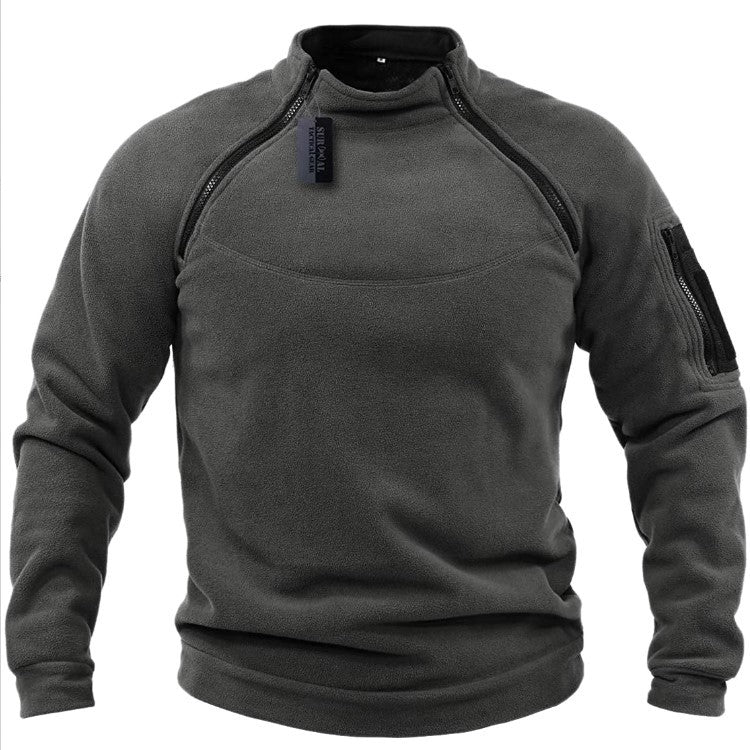 【S-4XL】Męski, ciepły T-shirt outdoorowy na jesień i zimę z długimi rękawami