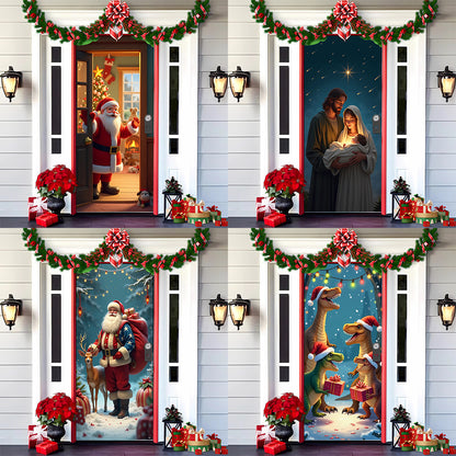 🎄 Venta anticipada de Navidad: 🎅 Decoraciones navideñas para puertas 4130249
