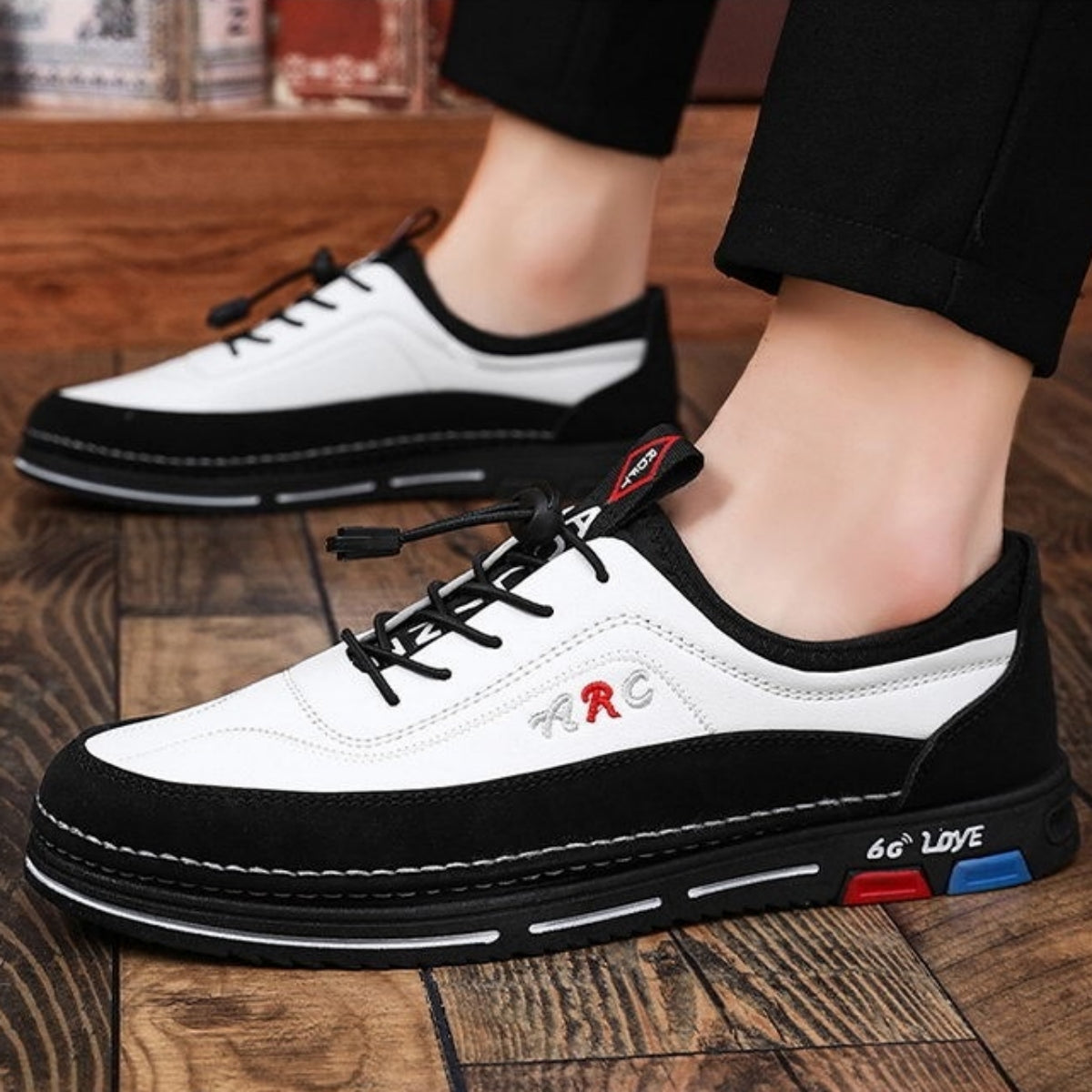 Stylowe, biznesowe, codzienne, męskie skórzane buty do dojazdów do pracy, oddychające i uniwersalne.【39-48】-4189382