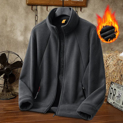 🧣【50% POPUST】 【M-5XL】 Moški debeli flisni jopič – na voljo v velikih velikostih, topel in udoben za jesen in zimo