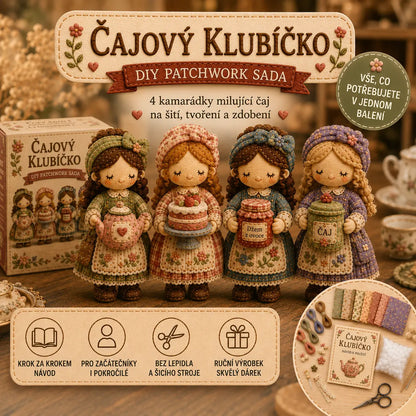 🧵🎁Poslední den: Využijte slevu 49 %!  Miniaturní patchworková sada ze série Miniature World.