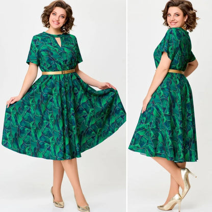 💟【S-5XL】👗Nowa modna sukienka, klasyczny design, elegancka i prosta-3730100