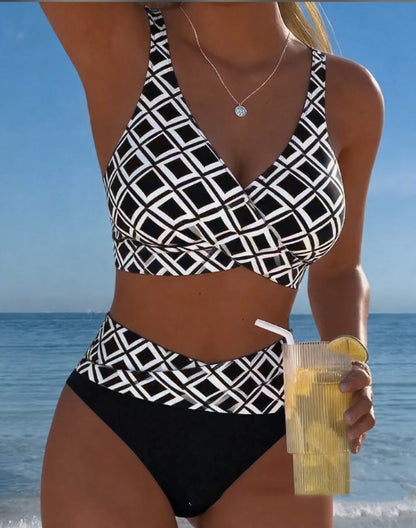 🏖️【S–3XL】🤩 Nový set s potištěnými plavkami, rychleschnoucí a prodyšný materiál, přiléhavý a stylový