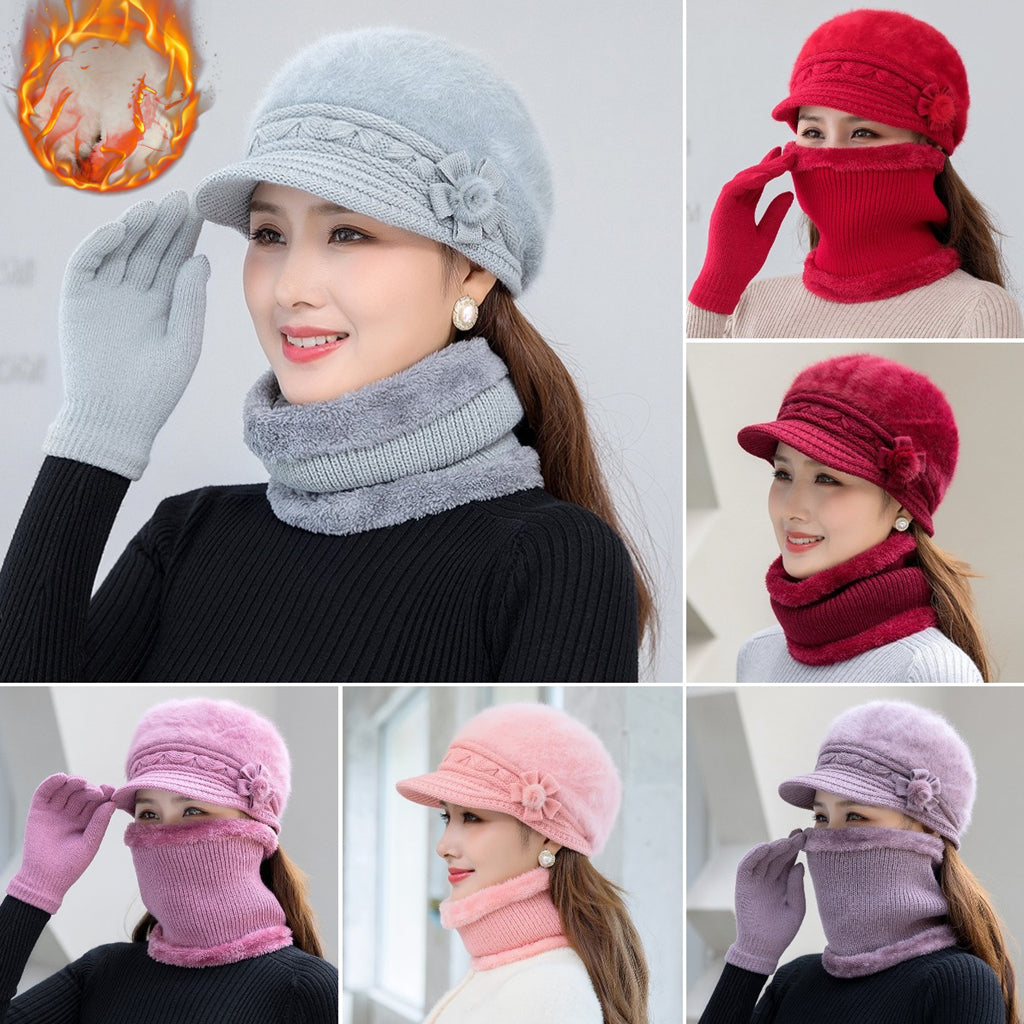 💥 49% OFF-【Czapki+Szalik+Rękawiczki】 Stylowa czapka pluszowa na jesień i zimę-3807893