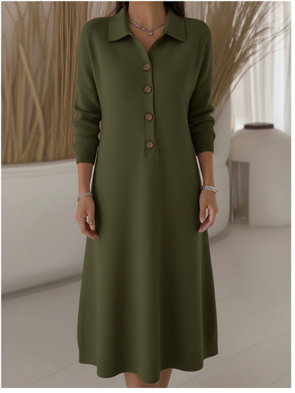 🔥✨ 【S-3XL】👗 2025 Nowa modna dzianinowa sukienka-4188975