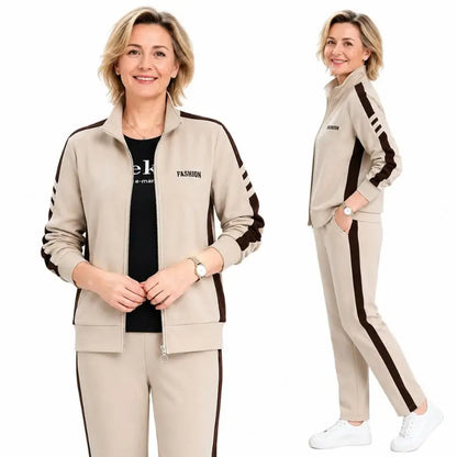 🚶‍♀️【50% popust】🔥【M-5XL】【Jakna + hlače】😍 Nov jesenski komplet športnih oblačil za prosti čas, plus velikosti