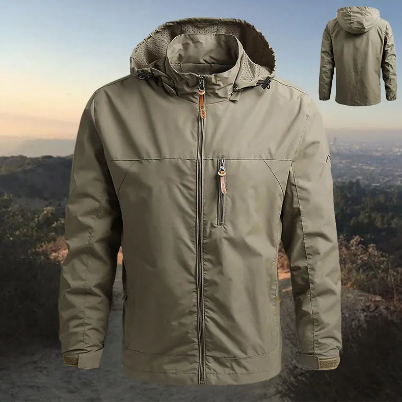 🛡️【M-5XL】🧥 Pánská outdoorová bunda s kapucí, volný střih, časově omezená nabídka