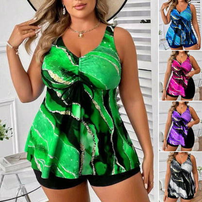 🏖️👙🌴【S-5XL】Stylowy, duży, drukowany kostium kąpielowy