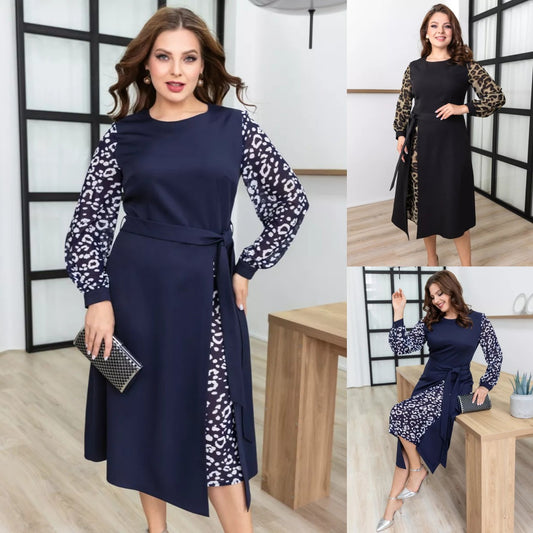 💙Ograniczona oferta - 43% zniżki 🖤【S-5XL】Nowa kolekcja sukienek na jesień/zimę, długa sukienka-3824678