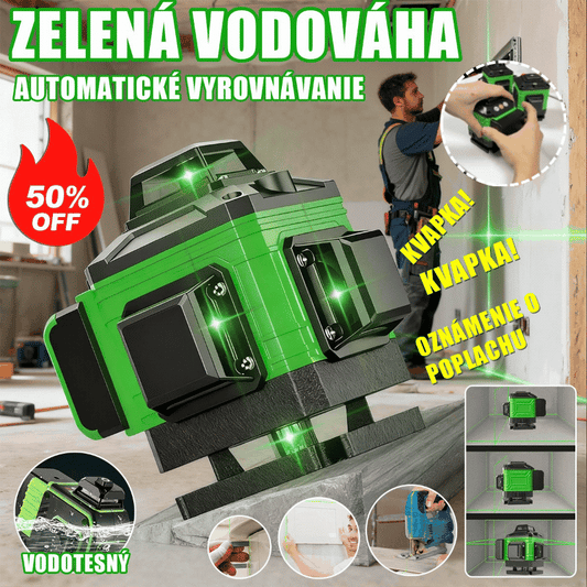 🧰16-riadkový samonivelačný laserový nivelačný nástroj so zeleným svetlom-4133583