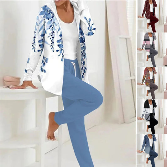 💃 Letní speciální nabídka 💖【S–3XL】 Dámská letní ležérní sportovní souprava s potiskem – prodyšná, pohodlná a snadno kombinovatelná.