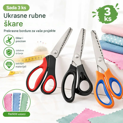 ✨✂️Profesionalne nazobčane škarje za šivanje, ustvarjanje in splošna domača opravila