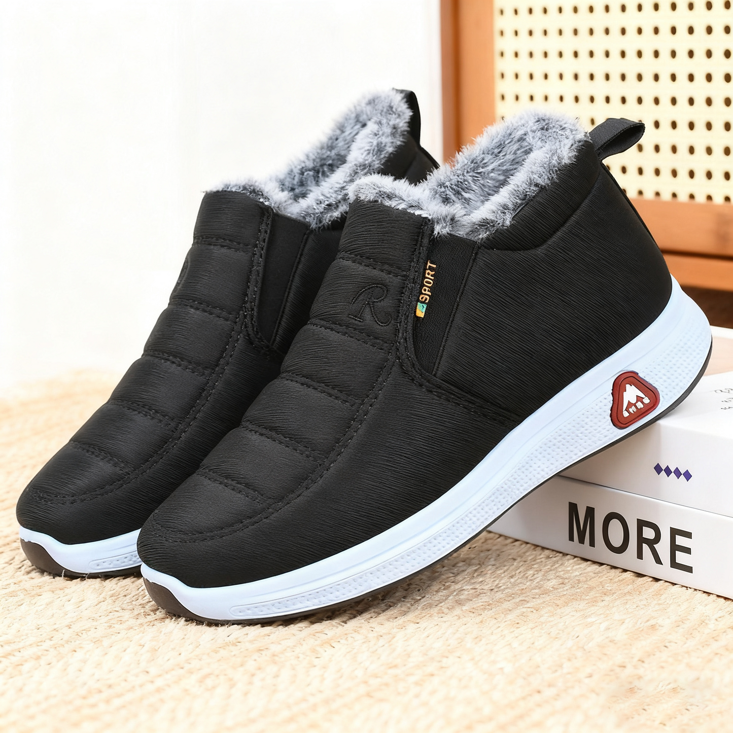 🔥【50% zniżki】Wełniane zagęszczone🔥[35-41] Damskie ciepłe, bawełniane, wodoodporne buty zimowe 4141562