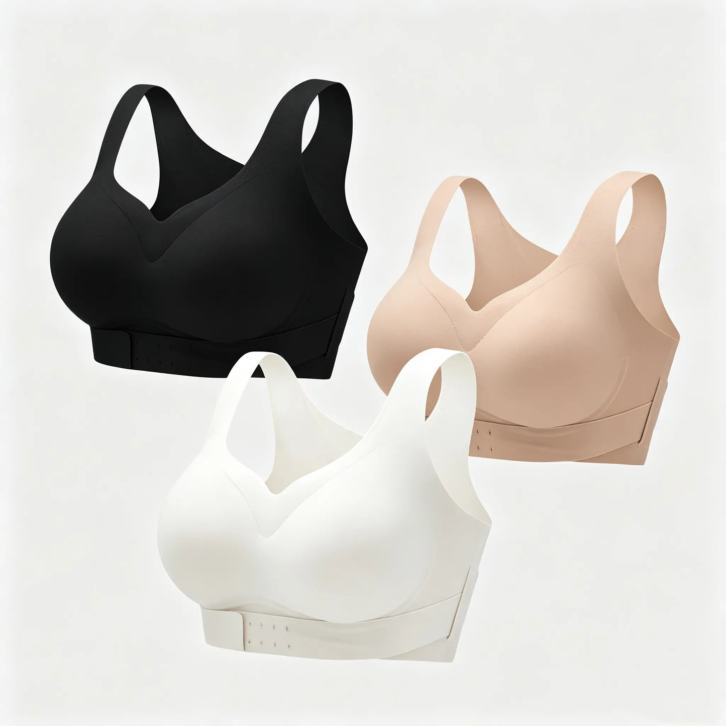 【✨Kupte 1 a získejte 2 zdarma --- balení 3 kusů】【40-90KG】Dámská tvarující podprsenka, která pomáhá upravit linii zad 💋