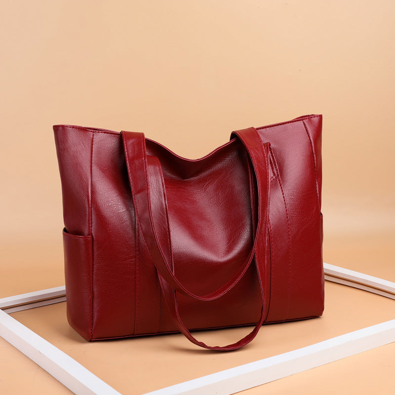 ✨👜【Gorąca wyprzedaż🔥】【Duża pojemność】Damska torba na ramię wykonana z miękkiej skóry, nowość w 2025 roku.-4023271