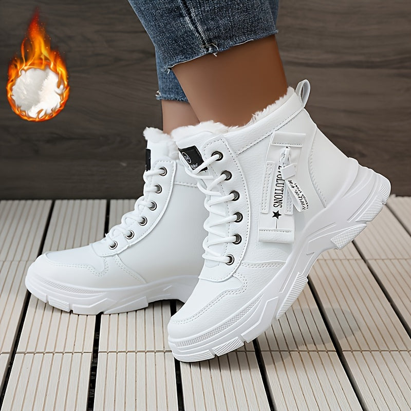 🔥【50% ZNIŻKI】🥰🥰【35-45】Zimowe damskie buty śniegowe zapinane z boku na zamek-3855151