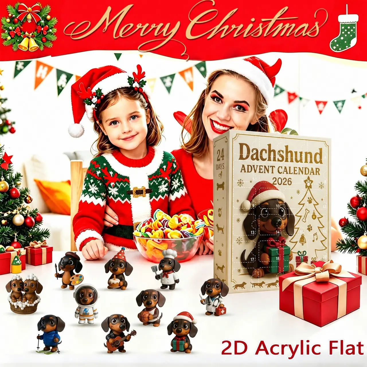 [1 krabička s 24 kusy] Pouze 550 Kč🎁🎁Více vánočních ozdob a dárků do rolet pro rok 2026