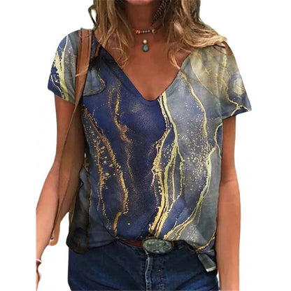 【Sleva 50 %】🔥【S-5XL】🥰Dámská letní košile s výstřihem do V